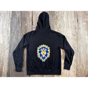 World of Warcraft Alliance Black Hoodie Independent Trading Co Medium Wow Jinx